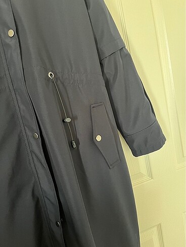 Lacivert içi kürklü pardesü - Görsel 5