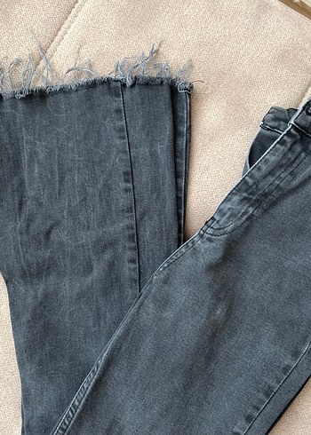 Trendyol & Milla Gri Normal Boy Kadın Denim Pantolon