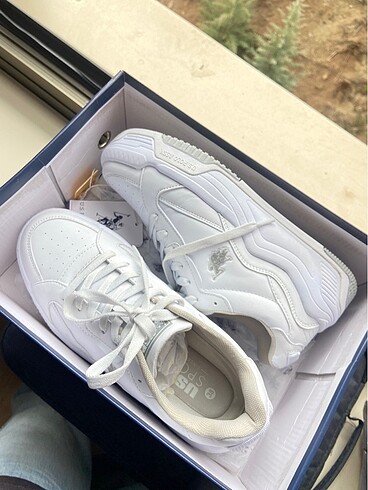 38 Beden beyaz us polo assn. u.s. judy sneaker spor ayakkabı yüksek topuk