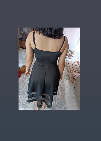 l Beden siyah Renk Kadın soyah elbise