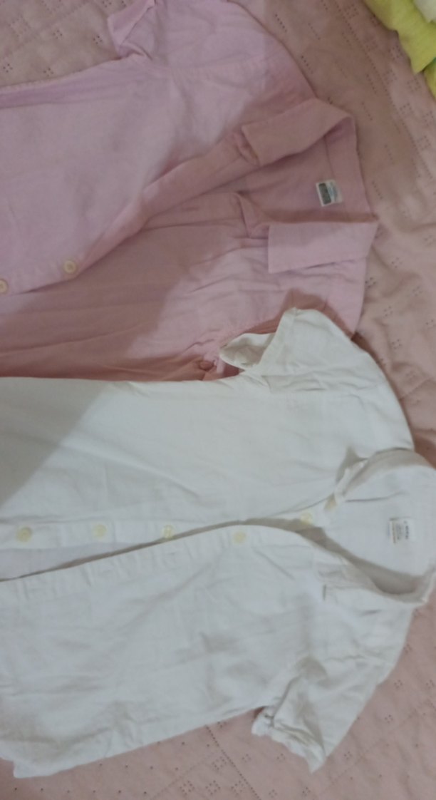 Düğmeli Pembe Keten Kadın Gömlek - Görsel 3