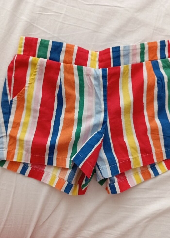 Kız çocuk kumaş short - Görsel 2