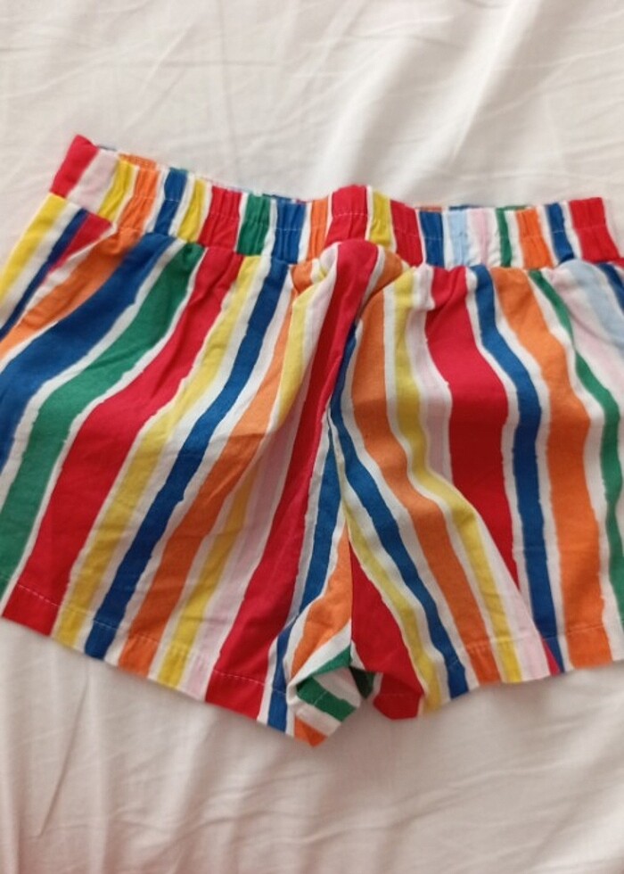 Kız çocuk kumaş short - Görsel 4