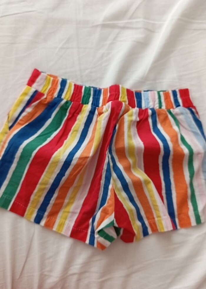 Kız çocuk kumaş short - Görsel 5