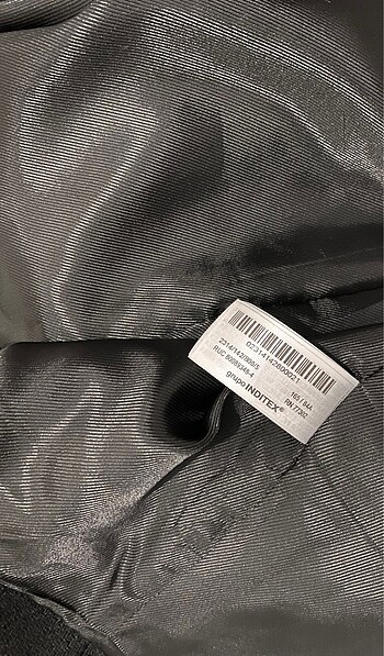 s Beden siyah Renk Zara Manteco Premium Yün Crop Kaban
