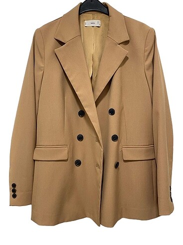 l Beden Mango Camel Kruvaze Blazer