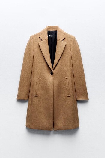 Zara Camel Yün Kaban Zara