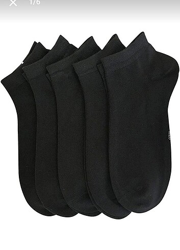 Enika Moda Socks Siyah Pamuklu 5 li ÇORAP 