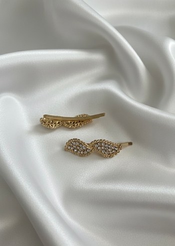 Zarif Taşlı Saç Tokası - Görsel 2