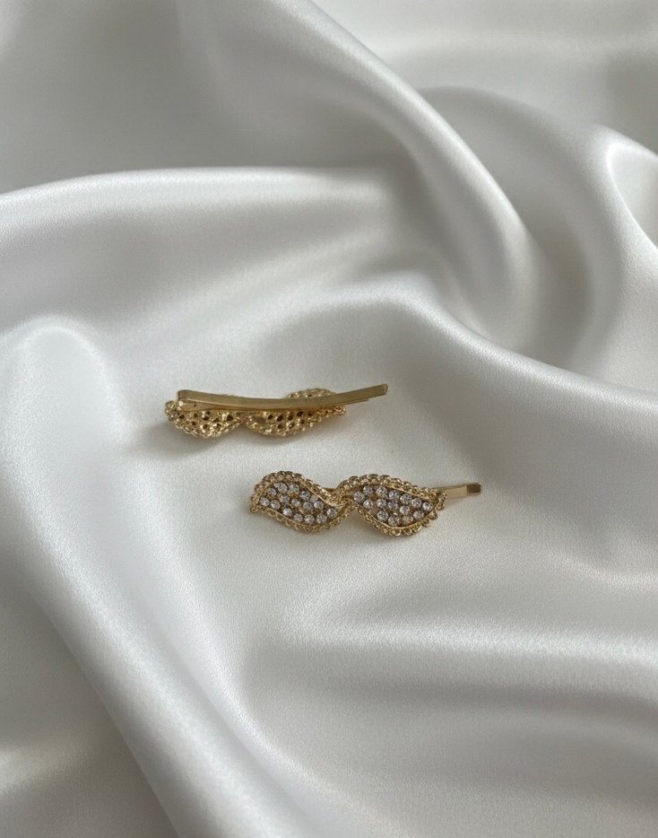 Zarif Taşlı Saç Tokası - Görsel 2