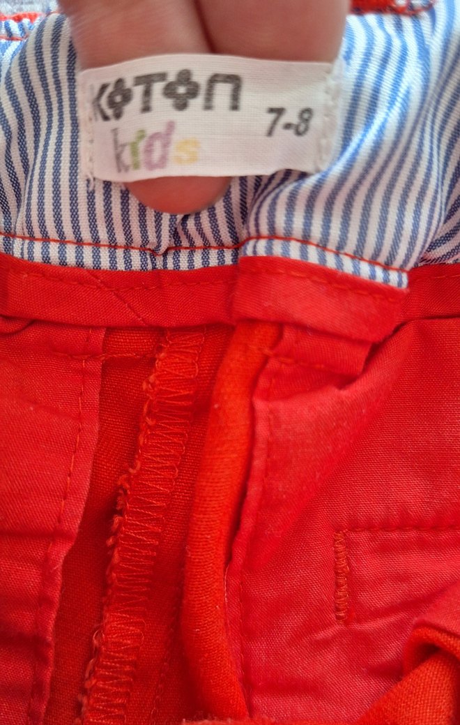 Kız Çocuk şort belden ayarlamalı - Görsel 4