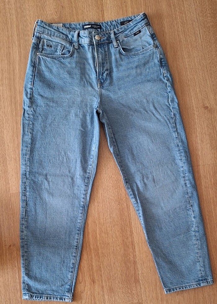 Mavi mom jean - Görsel 2