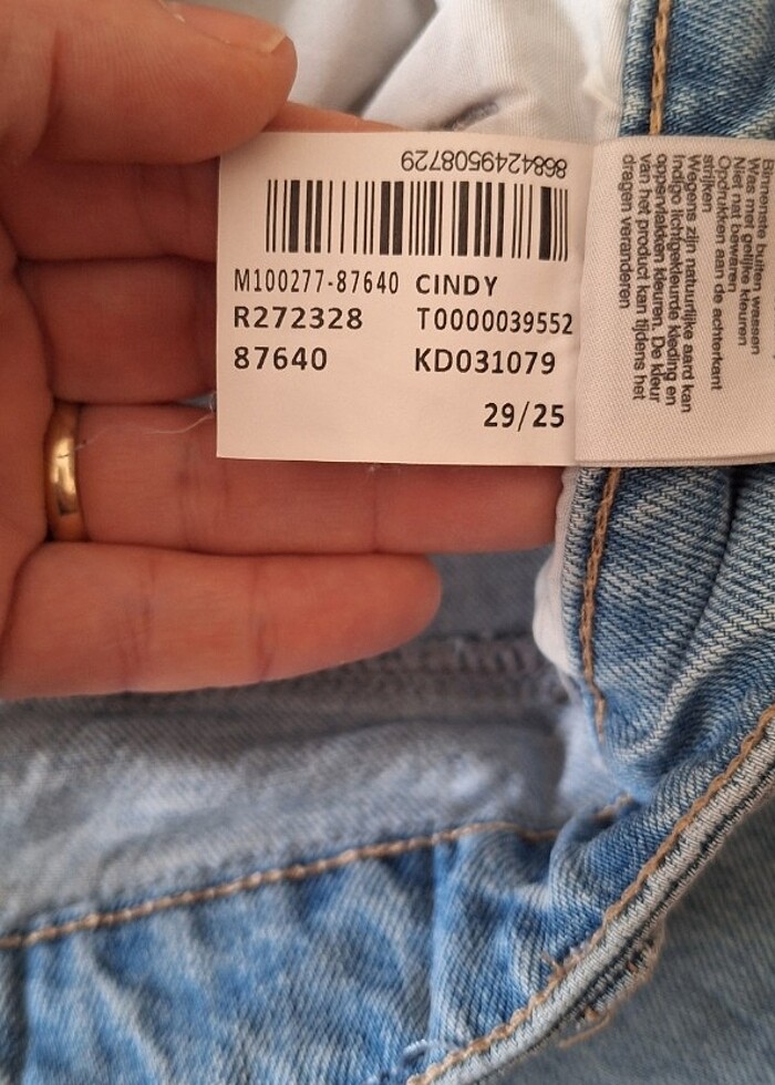 Mavi mom jean - Görsel 3