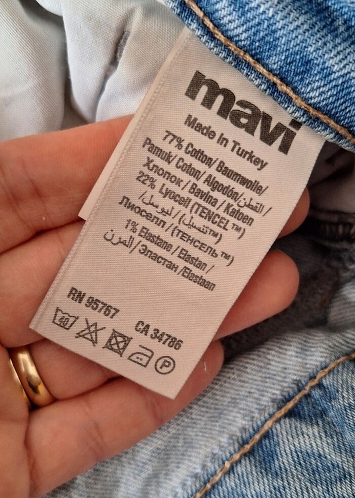 Mavi mom jean - Görsel 5