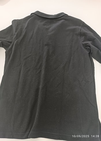LC Waikiki Erkek çocuk Siyah Uzun Kollu Polo Yaka Tişört