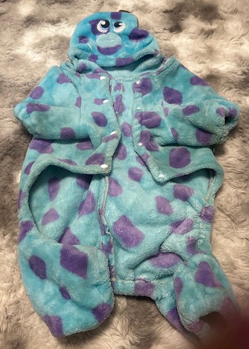 Mor Tonlu Erkek Köpek Kışlık Tulum - Görsel 2