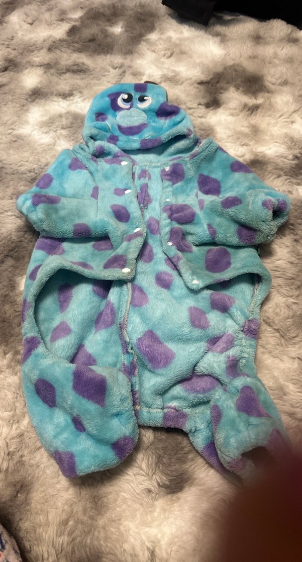 Mor Tonlu Erkek Köpek Kışlık Tulum - Görsel 2