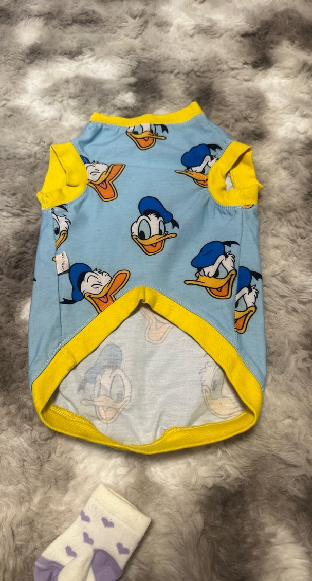 Renkli Baskılı Mavi Kabartmalı Köpek Kıyafeti - Görsel 2