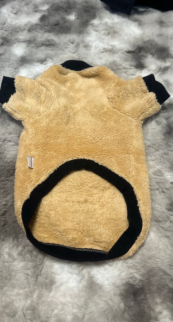 Kahverengi Peluş Köpek Sweatshirtü - Görsel 2