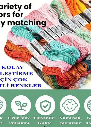 Beden Nakış İpliği (50 Adet)