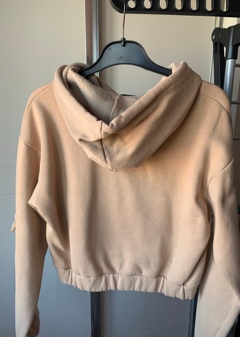Trendyol & Milla Bej Kapüşonlu Kadın Sweatshirt