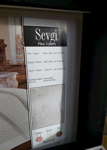 Nakış Detaylı Pike Takımı - Görsel 5