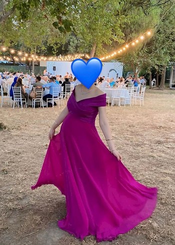 m Beden Pembe Drapeli Straplez Uzun Hamile Elbisesi