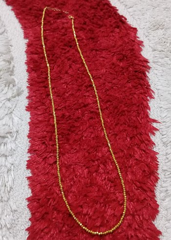 Kadın Boncuklu Altın Vücut Zinciri - Görsel 11