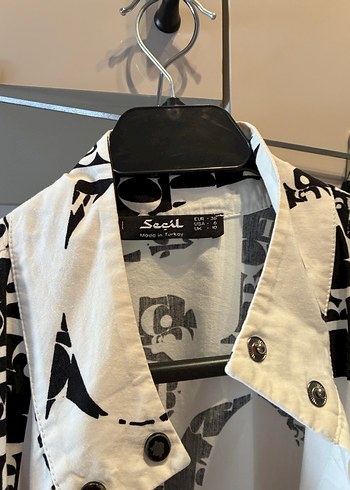 Baskılı Uzun Kollu Kadın Ceket - Görsel 3