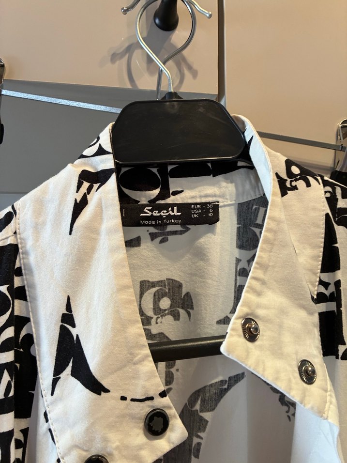 Baskılı Uzun Kollu Kadın Ceket - Görsel 3