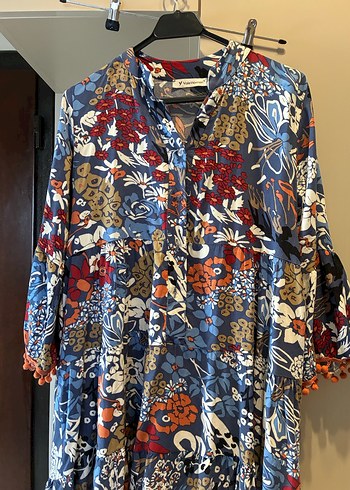 Midi pamuk elbise - Görsel 2