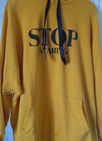 Sarı sweatshirt 