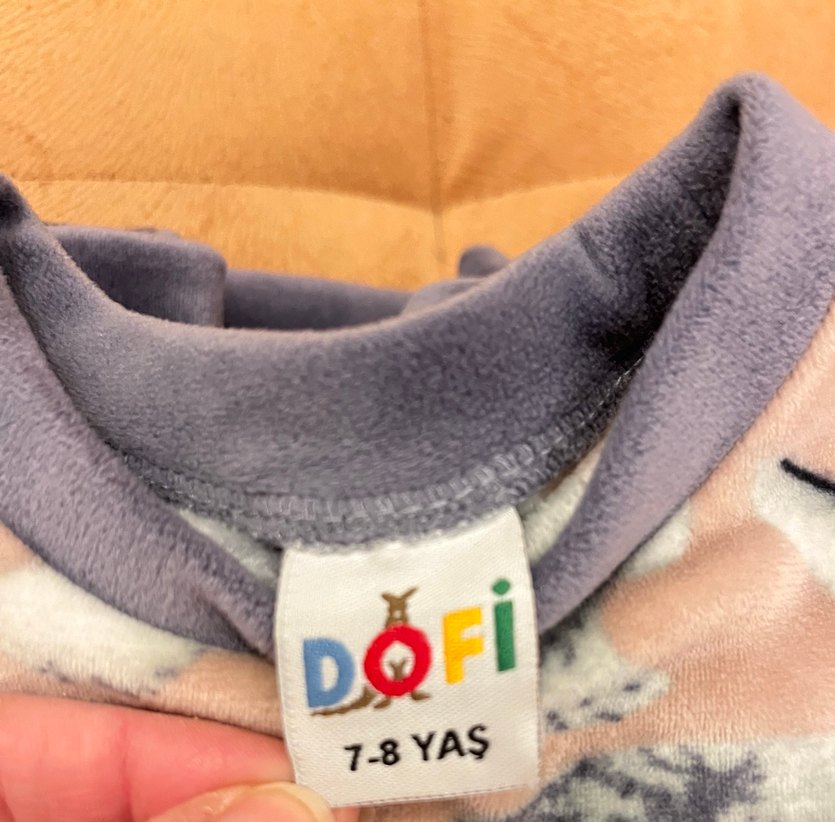 Gri Tavşan Desenli cocuk Pijama Takımı - Görsel 3