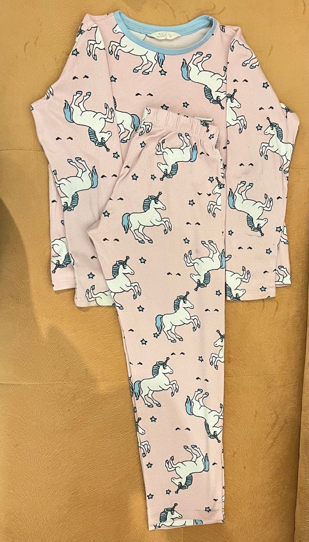 Kız Çocuk Unicorn Desenli Pijama Takımı - Görsel 3