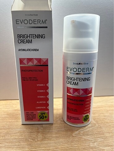 Diğer Evoderm Brightening cream SPF50