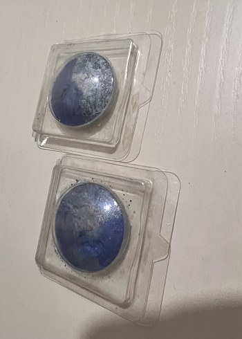 Kadın Mavi Simli Batik Manşet Düğmeleri - Görsel 2