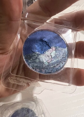 Kadın Mavi Simli Batik Manşet Düğmeleri - Görsel 3