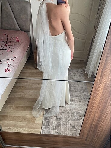 s Beden beyaz Renk Nikah Elbisesi