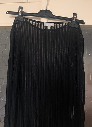 36 Beden siyah Renk Transparan twist elbise