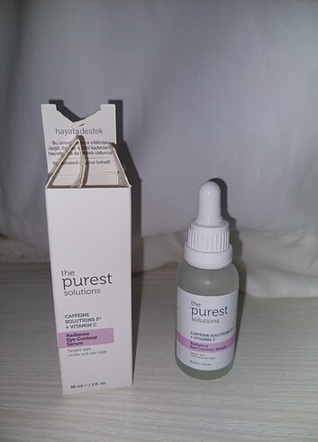 The purest solutions göz altı serumu