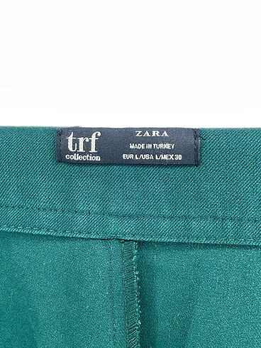l Beden yeşil Renk Zara Kumaş Pantolon %70 İndirimli.