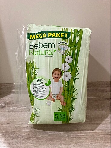 Bebem natural 5 numara cırtlı bez