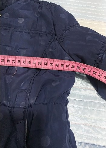 Kız Çocuk Lacivert Kapüşonlu Mont - Görsel 7