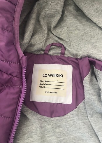 Mor Kapüşonlu Kadın Mont - Görsel 5