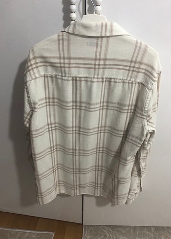 Bej Düğmeli Uzun Kollu erkek Gömlek - Görsel 3