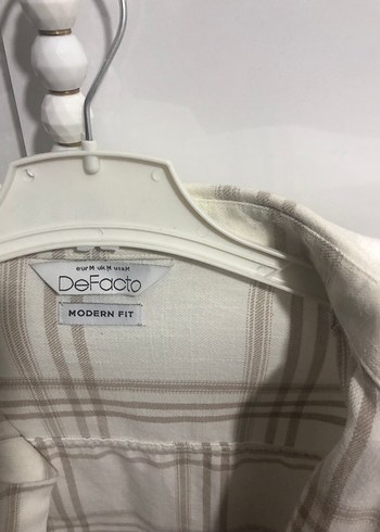 Bej Düğmeli Uzun Kollu erkek Gömlek - Görsel 6