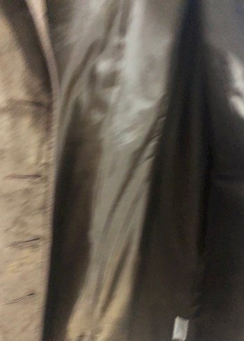 Vintage Düğmeli Kahverengi Süet Midi Kadın Kaban - Görsel 3