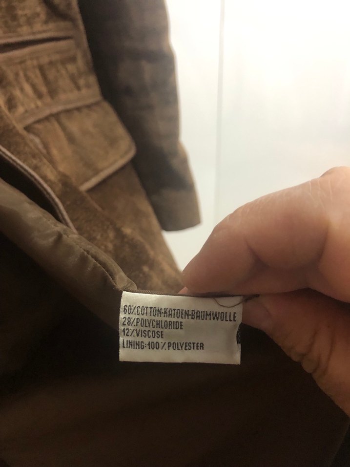 Vintage Düğmeli Kahverengi Süet Midi Kadın Kaban - Görsel 4