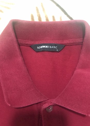 Bordo Uzun Kollu Polo Tişört - Görsel 4