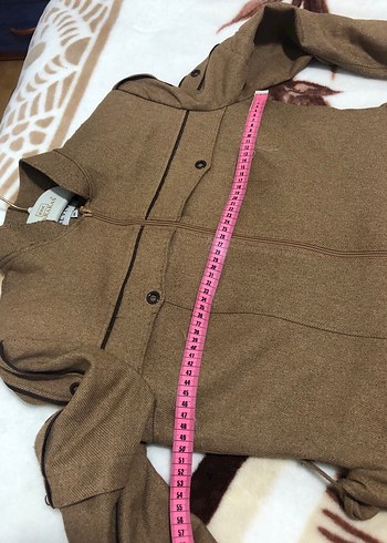 Alvina Kuşaklı Bej Kadın Uzun Kaban - Görsel 12